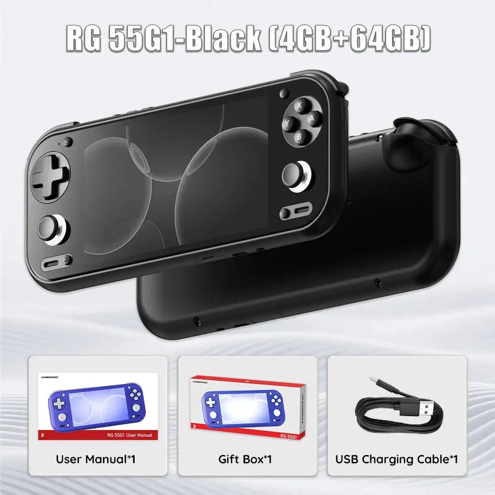 Anbernic RG 55G1 5.5 Inch IPS Multi-touch Screen Android 14 RG55G1 Handheld Game Console Online Multiplayer 3D Hall Joystick
