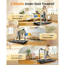 12 Level Incline Walking Pad Treadmill Under Desk Quiet Office