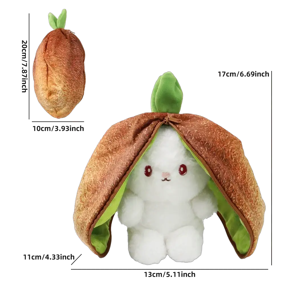 Cuddly Fruit Bunny Plush for Kids + — product view 10