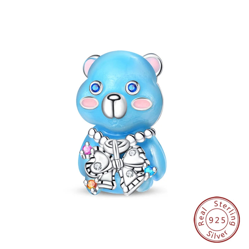 Sterling Silver Cute Little Bear