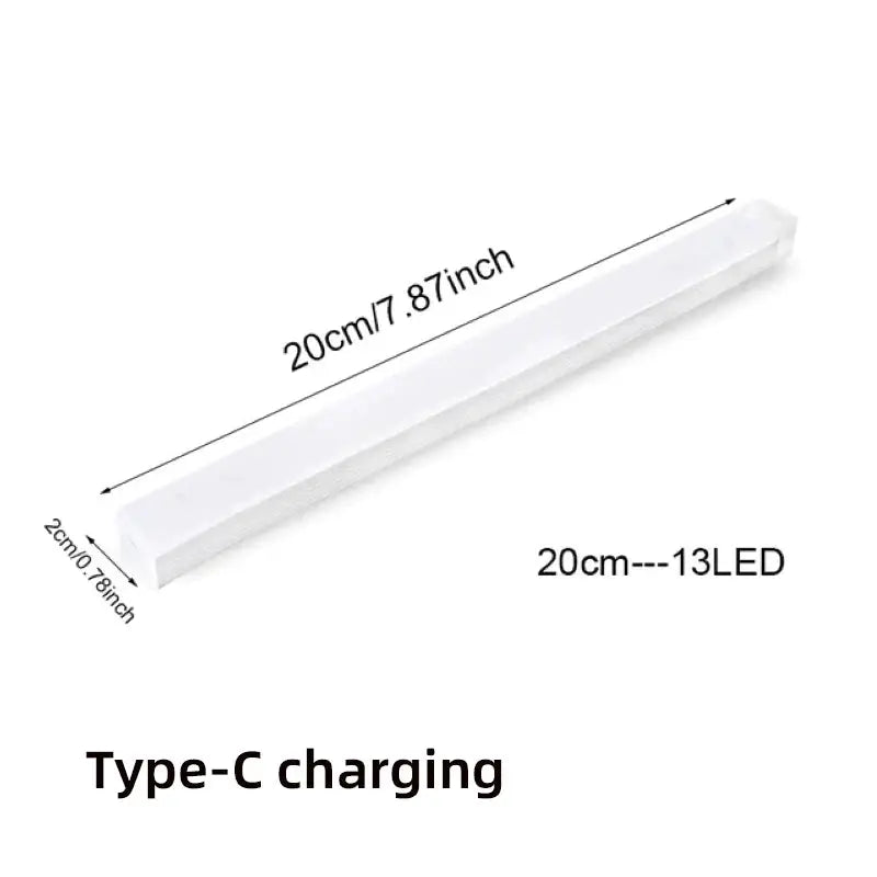 Motion Sensor Lamp Night Light Wireless LED USB Type C Rechargeable Lamp for Kitchen Cabinet Bedroom Wardrobe Staircase Lighting