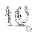 Charm Double Hoop Earrings