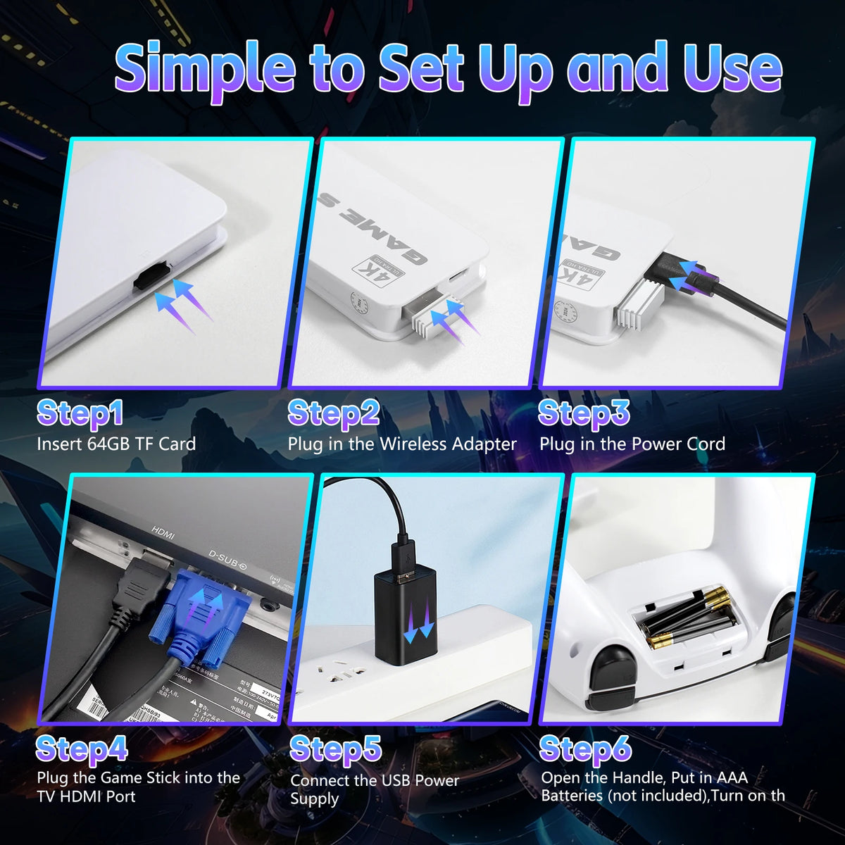 AISLPC Retro Gaming Console Stick