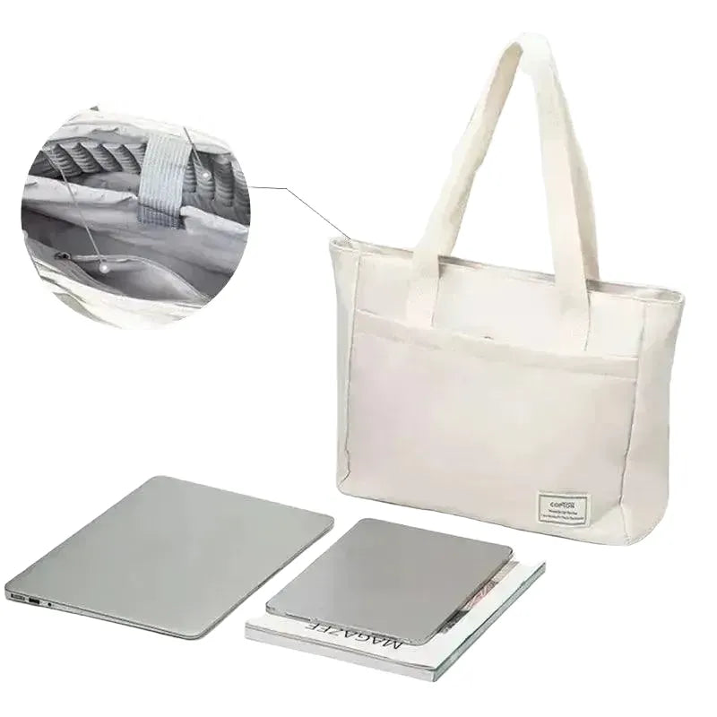 Shockproof Canvas Laptop Tote for Travel — product view 1