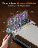 3.5HP Under Desk Walking Pad Treadmill With 12 Incline Bluetooth