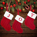 Personalized Holiday Knitting Socks - Charming Ornaments
