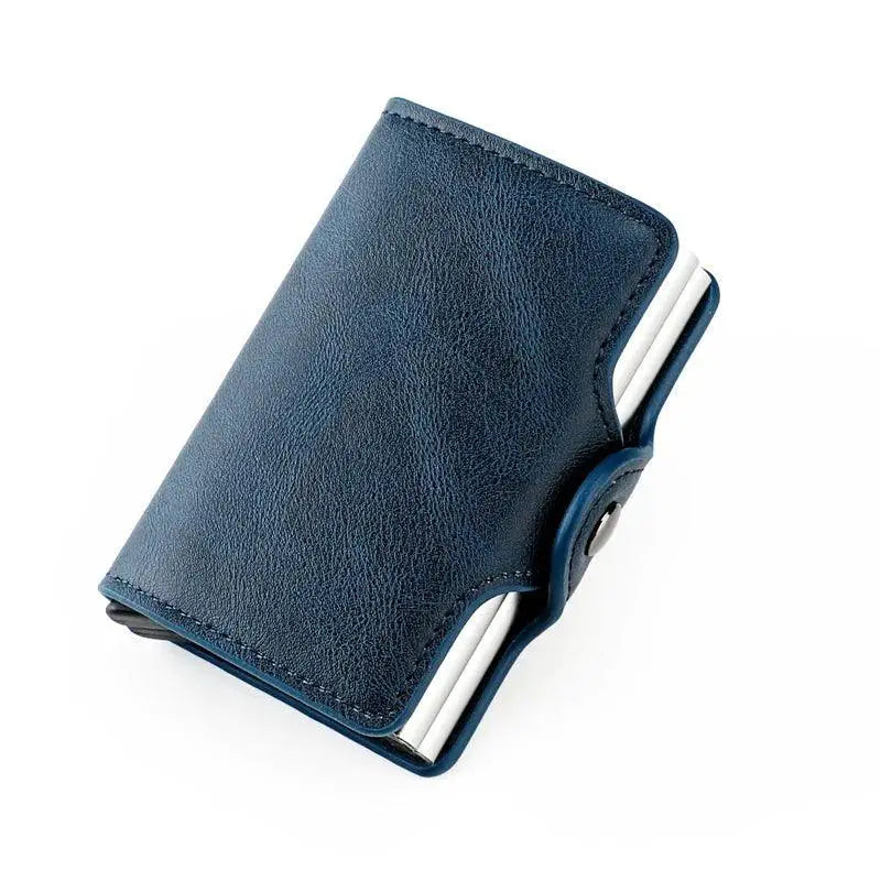 RFID Leather Wallet Card Holder With Secure Features