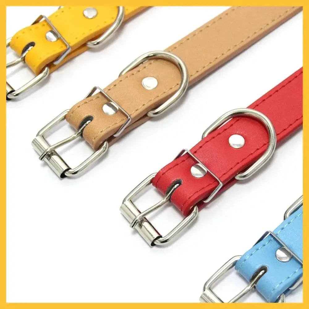 Leather Personalized Pet Collar With Rhinestone Letters