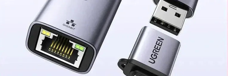 USB Ethernet Adapter Fast Connection For Laptop And Switch