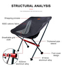 Travel Ultralight Folding Chair Portable Moon Seat