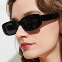 Trendy Vintage Rectangle Sunglasses for Women UV400 Shades