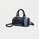 Niche Design Splicing Denim Crossbody