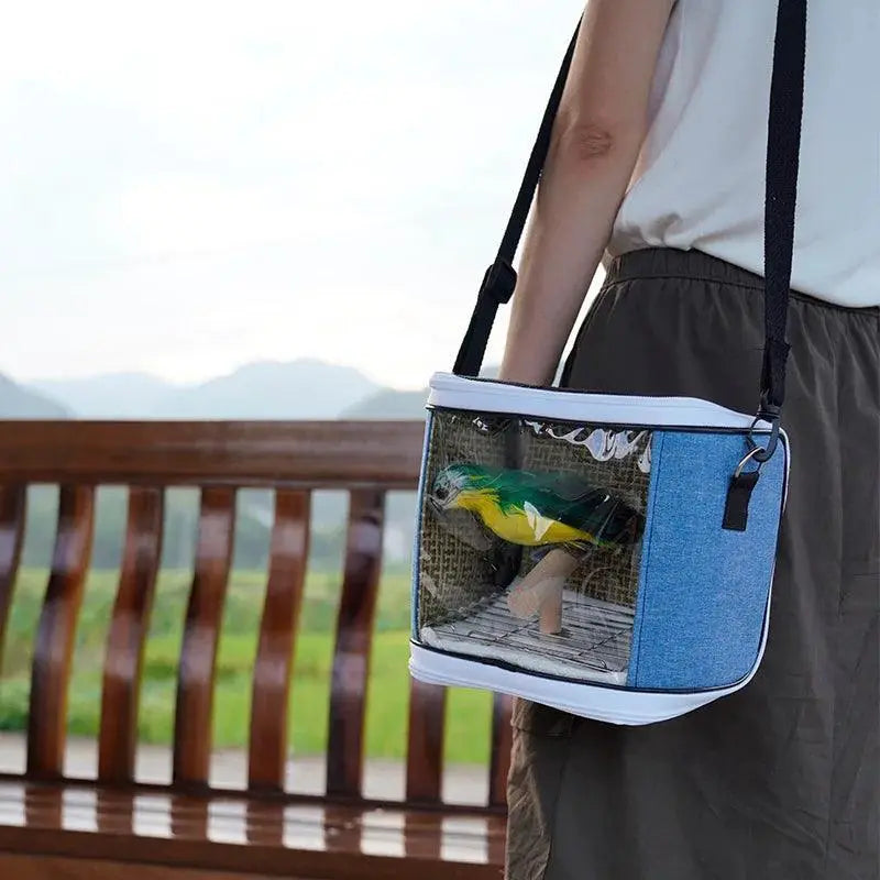 Lightweight Portable Bird Cage Parrot Carrier Travel Bag