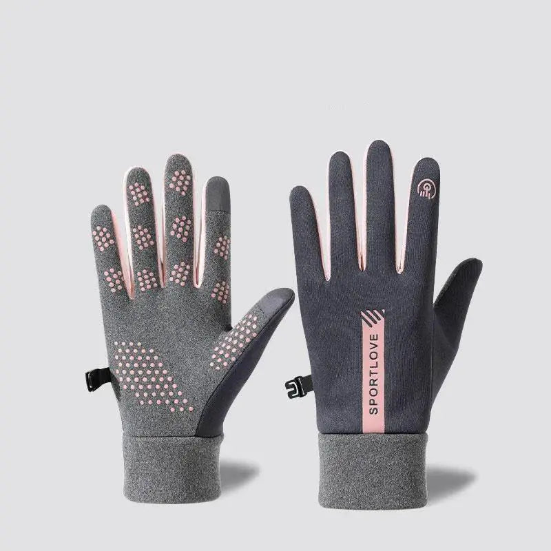 Womens Autumn Winter Sports Warm Waterproof Gloves