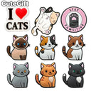 Cute Cats Croc Charms Sneakers Garden Shoe Decorations