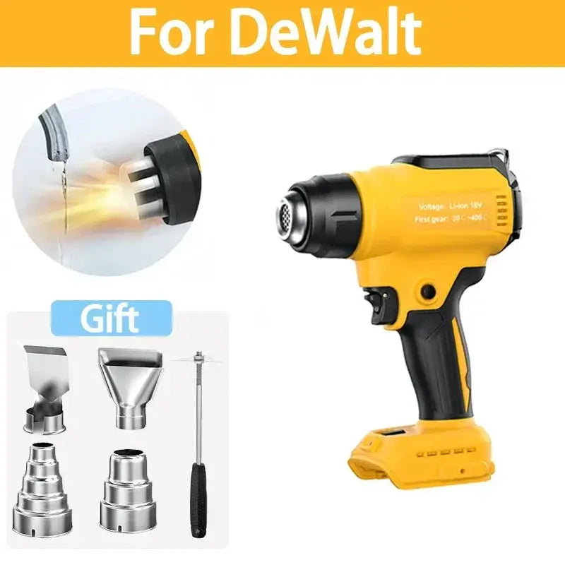 Cordless Heat Gun Adjustable Temperature Fast Heating 20V - OurLum.com