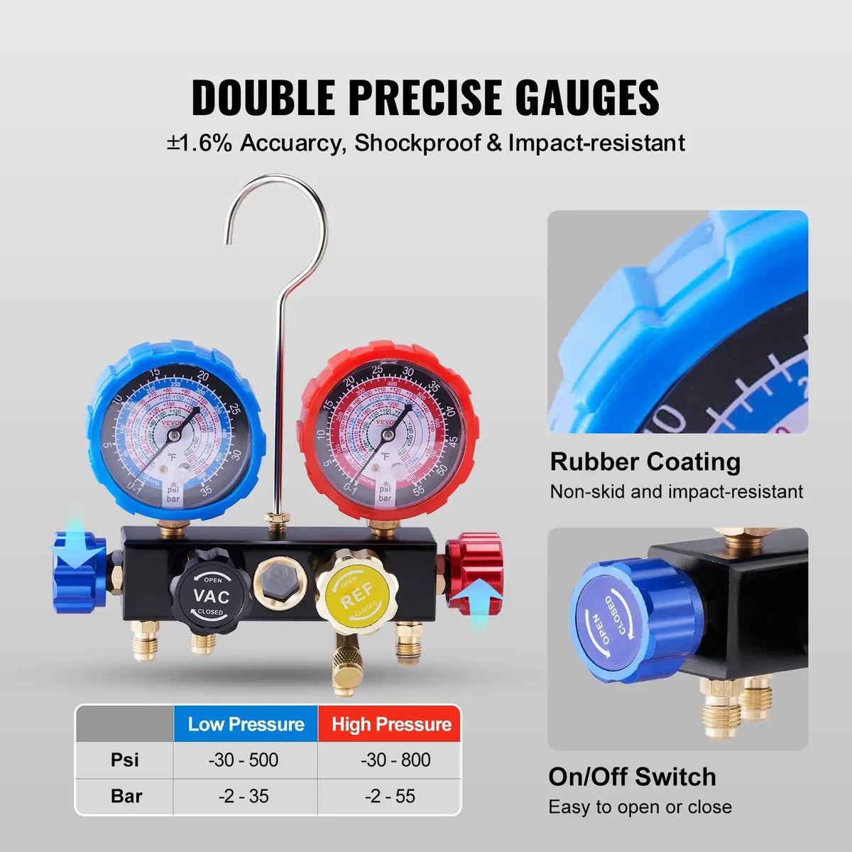 Ac Manifold Gauge Kit With Hose — product image 5