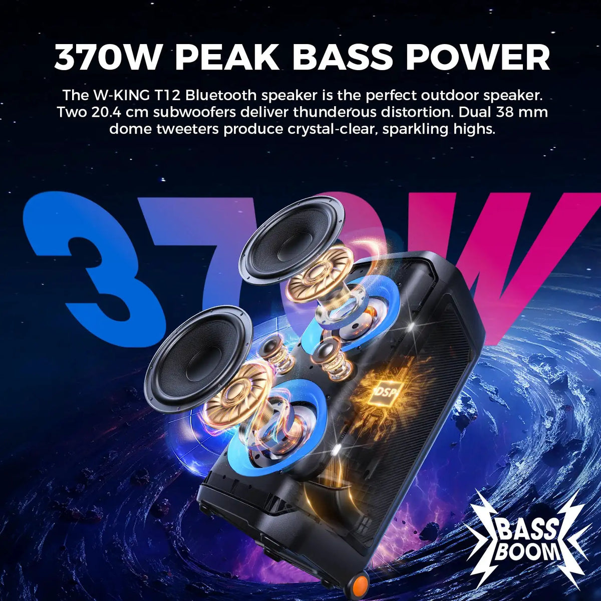 Portable Bluetooth Speaker W King — product image 2
