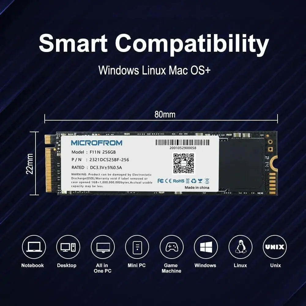 MicroFrom NVMe M2 SSD For Gaming Speed And Compatibility