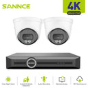 ANNKE 8MP 4K PoE Security Camera System, 8CH NVR Kit with AI Human/Vehicle Detection, 128° Wide Angle, Smart Dual-Light Night Vision, S+265 Compression, IP67, Remote Access