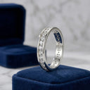 Single Row Moissanite Eternity Ring
