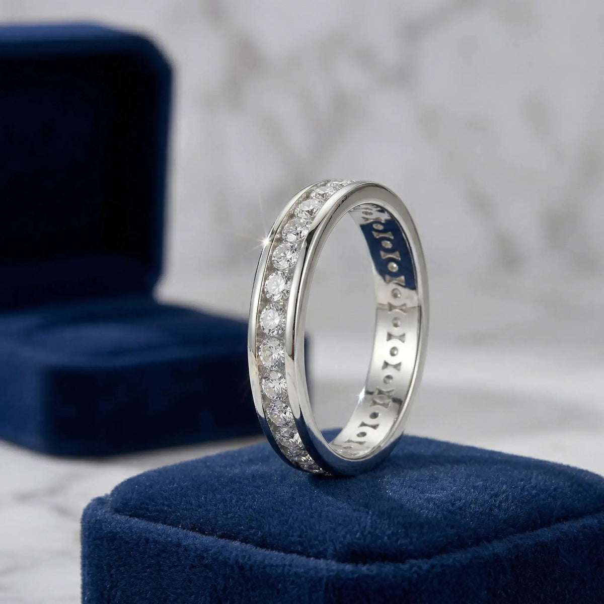 Single Row Moissanite Eternity Ring — product image 1