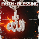 Sparkling Iced Out Allah Arabic