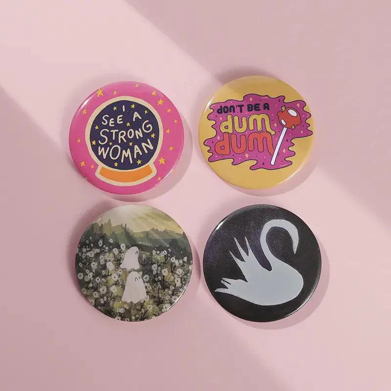 Animal Friends Button Brooch Jewelry Trendy Unique