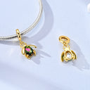 Golden Charm Bead Sterling Silver