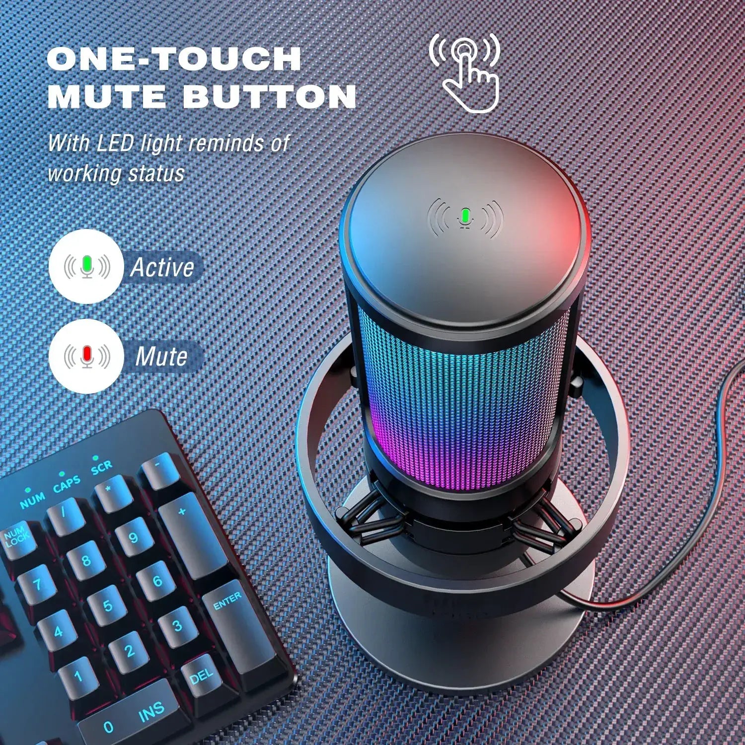 A8 USB Microphone For Recording And Streaming For PC And Mac