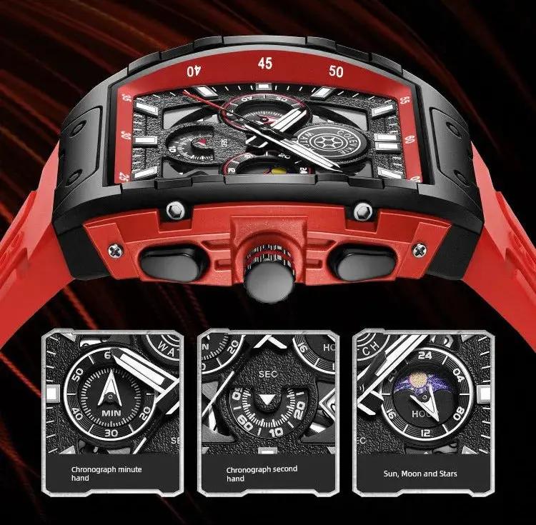Colevkie Barrel Shaped Men's Mechanical Watch 2024