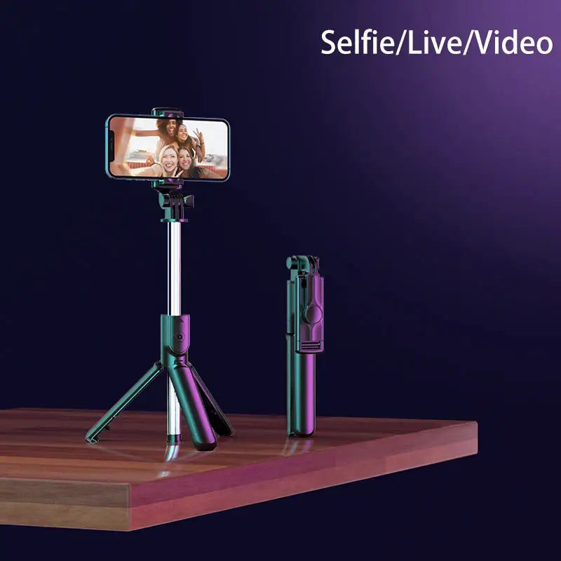 Bluetooth Wireless Selfie Stick Mini Tripod Extendable Monopod Remote Shutter For iPhone Samsung Xiaomi Phone Holder