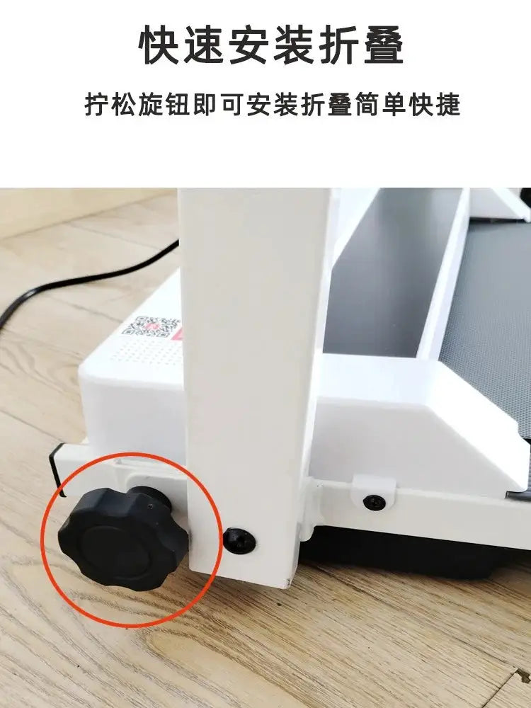 Ultra-Thin No-Install Under Desk Treadmill Dual Walk Run Modes Compact Walking Pad