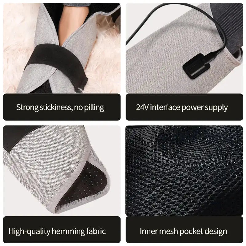 Red Light Heated Pad Foot Heating Wrap Massager 3-Mode Foot Hot Compress Muscle Relaxation Joint Comfort Fatigue Relief
