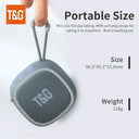 Portable Bluetooth Speaker Radio FM Mini Wireless Waterproof Subwoofer Sound Box Music Caixa De Som Small Woofer Column Bass Mp3