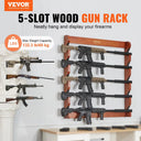 SucceBuy Wood Gun Rack Wall Mount Guns