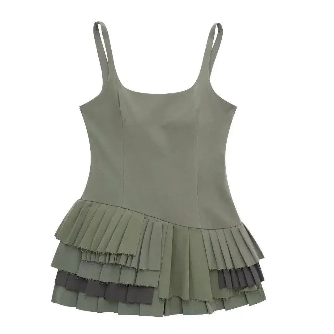 Backless Ruched Mini Dress Seductive Party Fashion Style