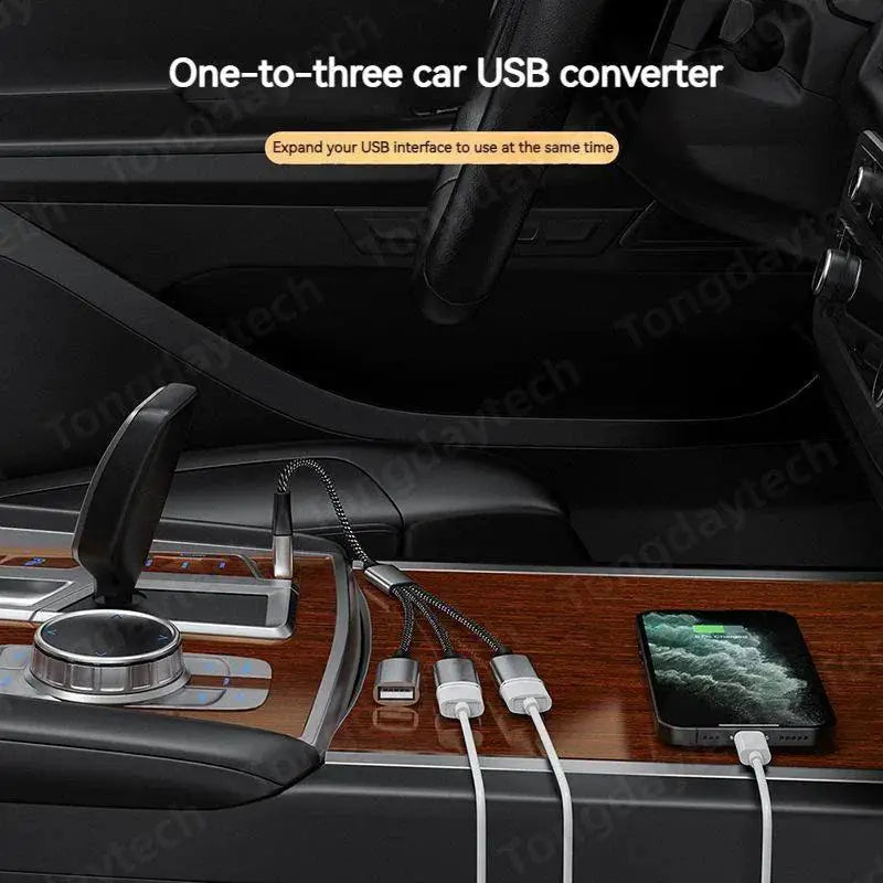 USB Type C Hub 4 Port Splitter For Fast Data Transfer