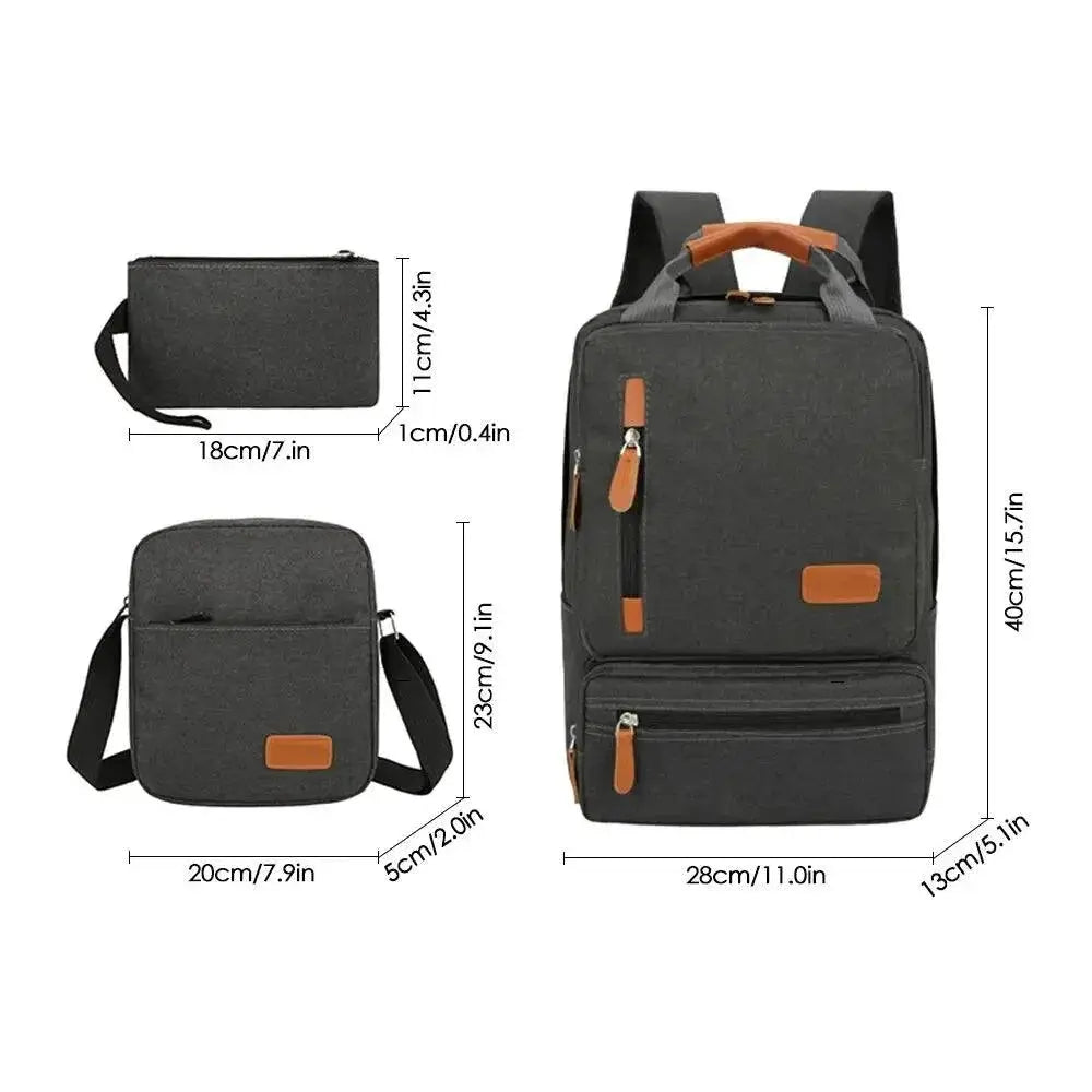 Men Business Backpack Large Capacity Casual Oxford Bags