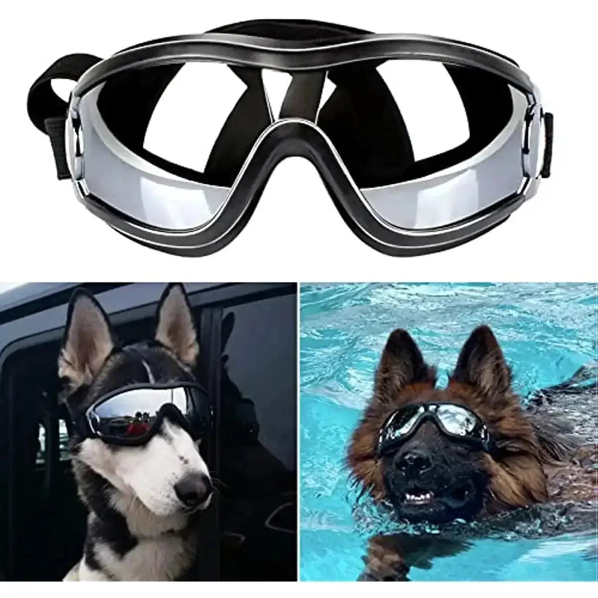 Stylish Dog Sunglasses And Helmet Set For Pet Safety