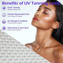 Tanning Lamp Blue Light Black Light Home Sunbathing with Foldable