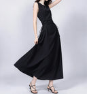 Crewneck Flared Occasion Dress