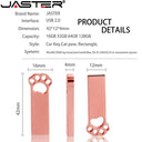 Metal Cat Claw USB Flash Drive Stylish Pen Drive Key Chain