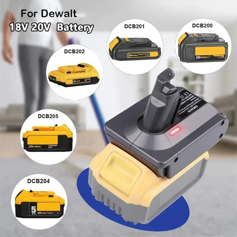 18V Battery Adapter for Dyson V6 V7 V8 Vacuum Cleaner