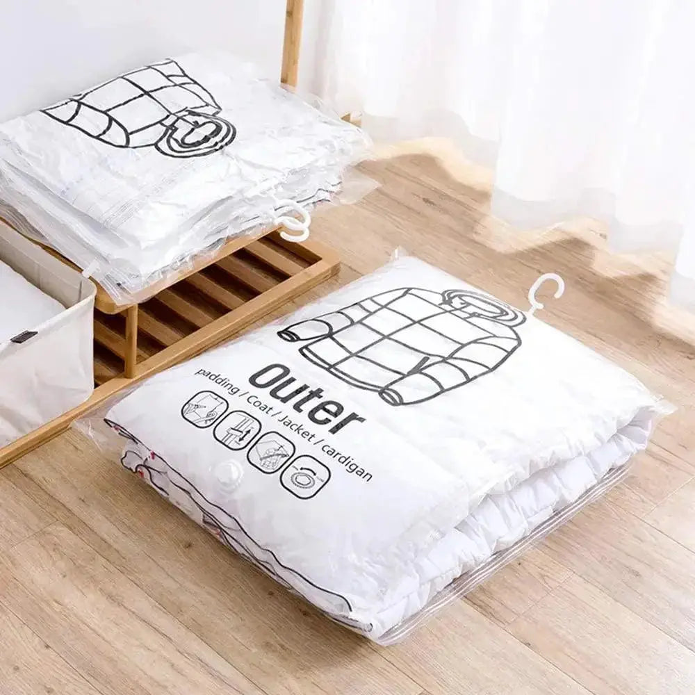 Hanging Vacuum Bags Ultimate Space Saving Clothing Storage