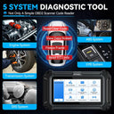 XTOOL D5S Car Diagnostic Tool 5 System Automatic OBD2 Scanner 4-IN-1 Live Data with 16+ Reset Functions with CANFD FCA Protocol Lifetime Free Update