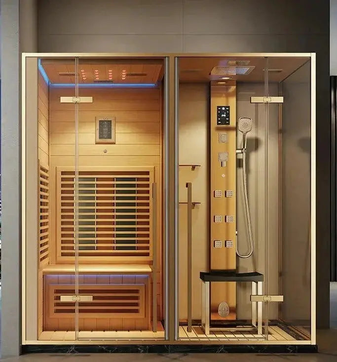 Compact Luxury Home Sauna and Steam Room for Limited Spaces