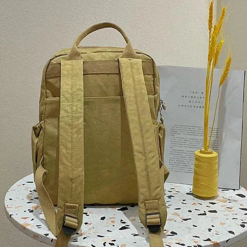 Stylish Waterproof Nylon Backpack With USB Port For Women