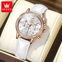Luxury Luminous Womens Leather Watch