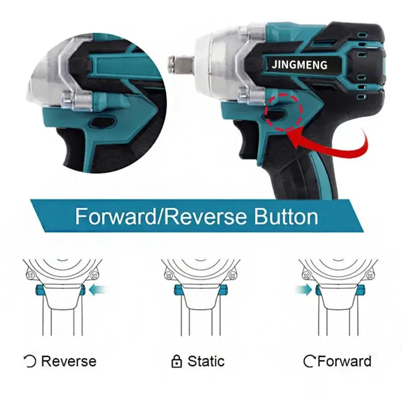 Cordless Brushless Impact Wrench For Makita 21V Battery - OurLum.com